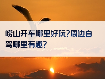 崂山开车哪里好玩？周边自驾哪里有趣？