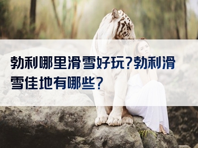 勃利哪里滑雪好玩？勃利滑雪佳地有哪些？