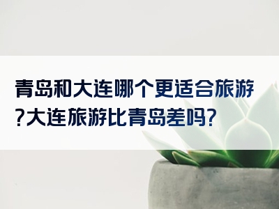 青岛和大连哪个更适合旅游？大连旅游比青岛差吗？