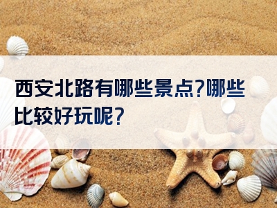 西安北路有哪些景点？哪些比较好玩呢？