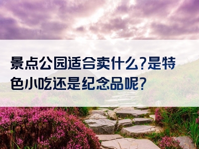 景点公园适合卖什么？是特色小吃还是纪念品呢？