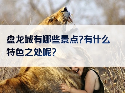 盘龙城有哪些景点？有什么特色之处呢？