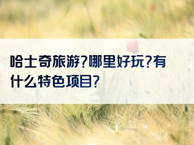 哈士奇旅游？哪里好玩？有什么特色项目？