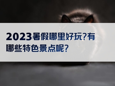 2023暑假哪里好玩？有哪些特色景点呢？