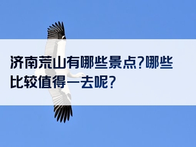 济南荒山有哪些景点？哪些比较值得一去呢？