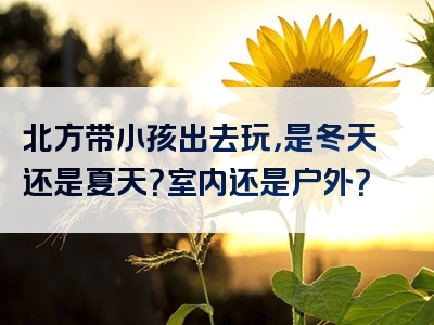 北方带小孩出去玩，是冬天还是夏天？室内还是户外？