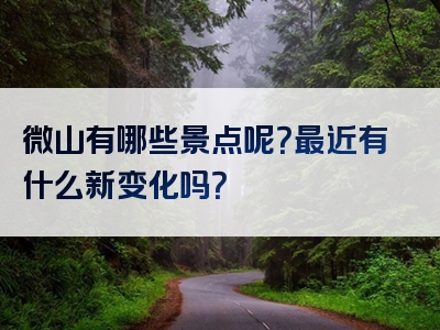 微山有哪些景点呢？最近有什么新变化吗？